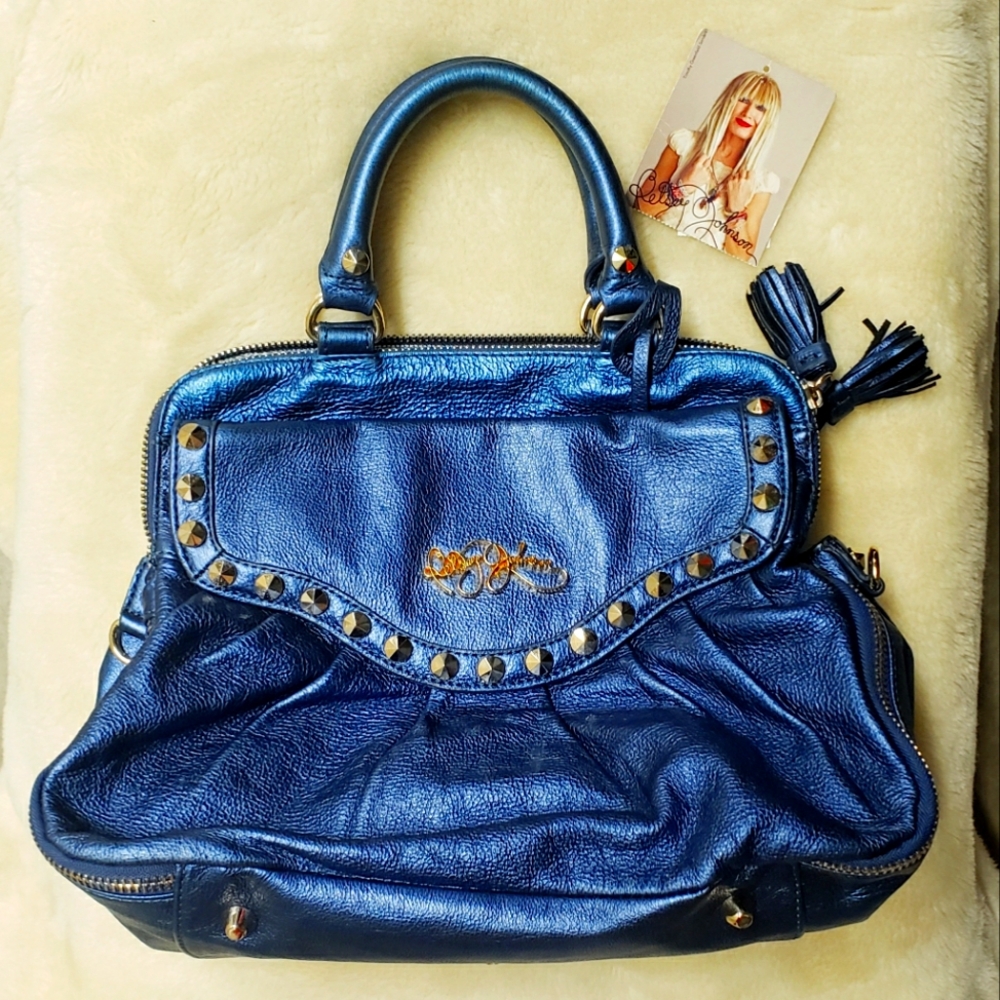 Vintage Betsey Johnson Royal Blue Satchel, NWT